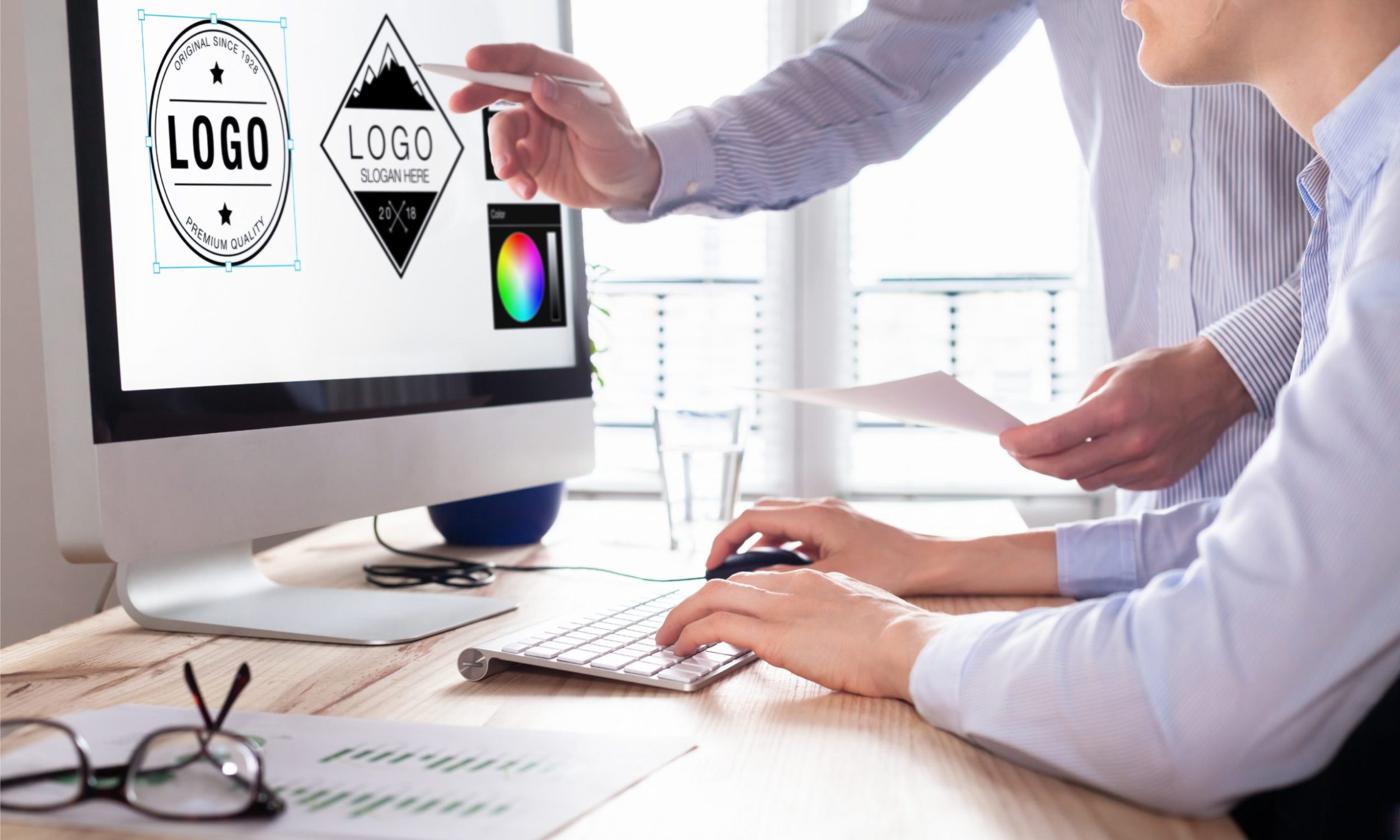 Photo graphic design drawing sketches logo design (6)